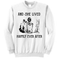 And She Lived Happily Ever After Funny Dogs Sweatshirt