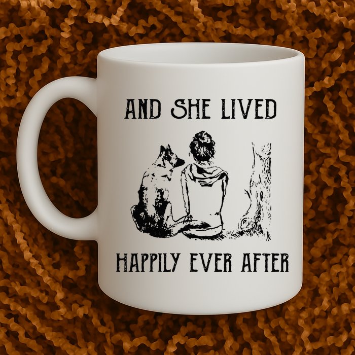 And She Lived Happily Ever After Funny Dogs Mug