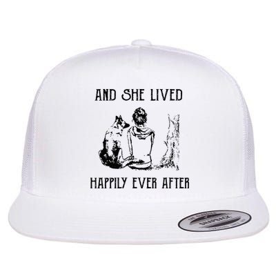 And She Lived Happily Ever After Funny Dogs Flatbill Hat