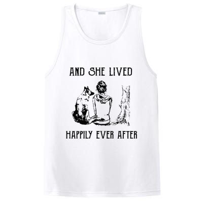 And She Lived Happily Ever After Funny Dogs PosiCharge Competitor Tank