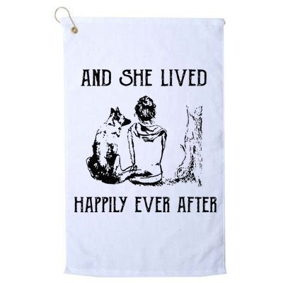And She Lived Happily Ever After Funny Dogs Golf Towel