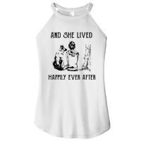 And She Lived Happily Ever After Funny Dogs Women's Perfect Tri Rocker Tank