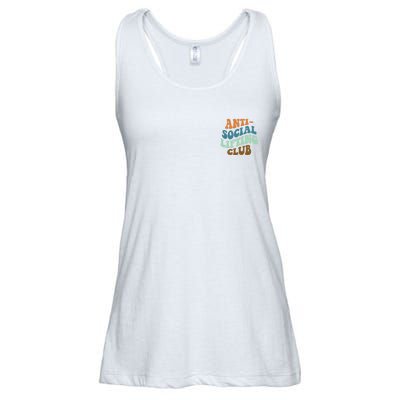 Anti Social Lifting Club Retro Groovy Ladies Essential Flowy Tank