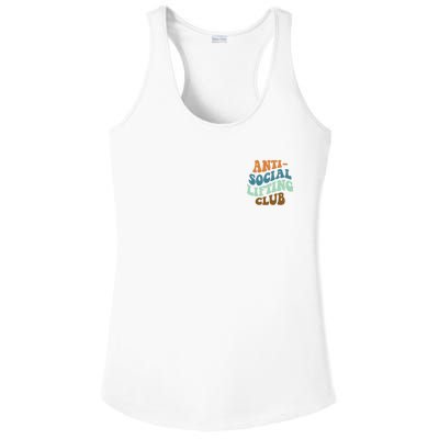 Anti Social Lifting Club Retro Groovy Ladies PosiCharge Competitor Racerback Tank