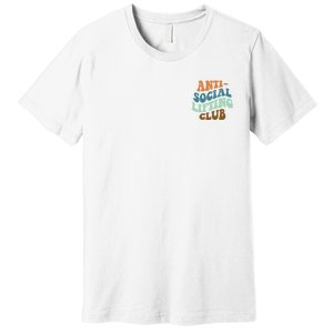 Anti Social Lifting Club Retro Groovy Premium T-Shirt