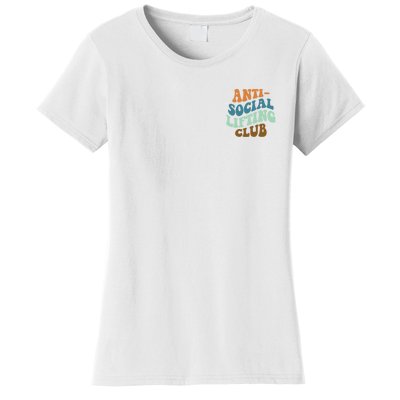 Anti Social Lifting Club Retro Groovy Women's T-Shirt