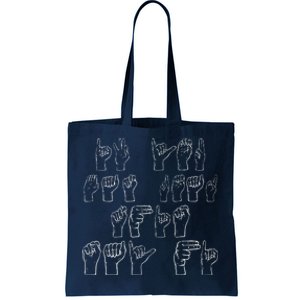 American Sign Language Tee Tote Bag