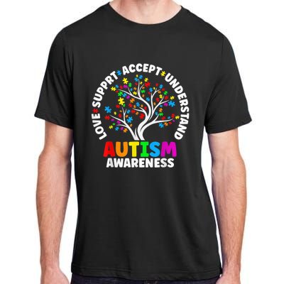 Autism Shirt Love Accept Support Autistic Autism Awareness Adult ChromaSoft Performance T-Shirt