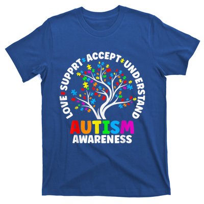 Autism Shirt Love Accept Support Autistic Autism Awareness T-Shirt