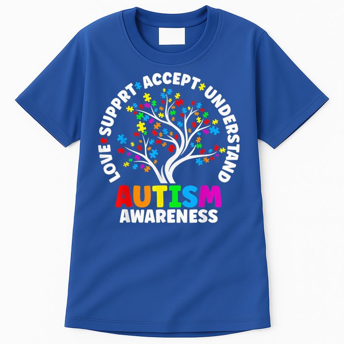 Autism Shirt Love Accept Support Autistic Autism Awareness Tall T-Shirt