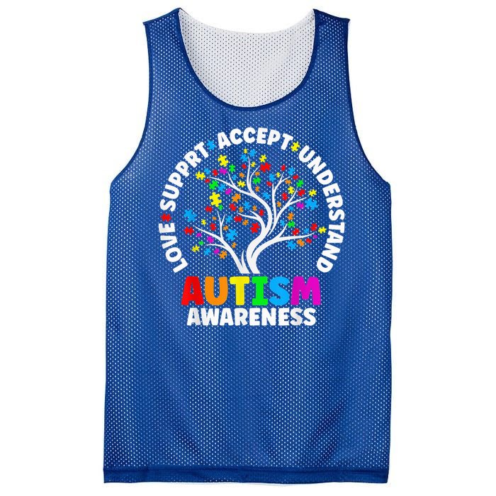 Autism Shirt Love Accept Support Autistic Autism Awareness Mesh Reversible Basketball Jersey Tank