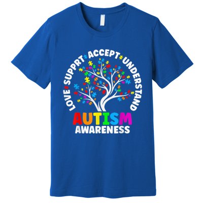 Autism Shirt Love Accept Support Autistic Autism Awareness Premium T-Shirt