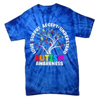 Autism Shirt Love Accept Support Autistic Autism Awareness Tie-Dye T-Shirt