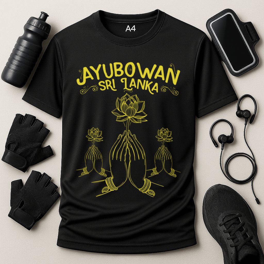 Ayubowan Sri Lanka Sri Lankan Tourism Gift Cooling Performance Crew T-Shirt