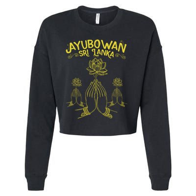 Ayubowan Sri Lanka Sri Lankan Tourism Gift Cropped Pullover Crew