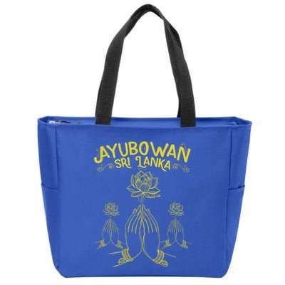 Ayubowan Sri Lanka Sri Lankan Tourism Gift Zip Tote Bag
