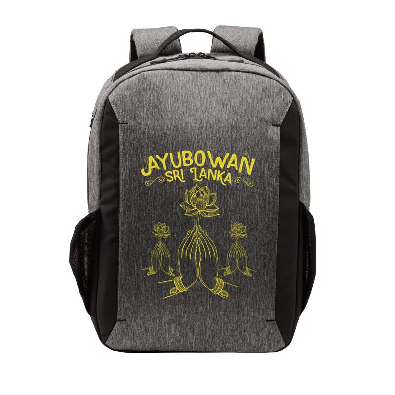 Ayubowan Sri Lanka Sri Lankan Tourism Gift Vector Backpack