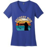 Archery Sports Lover Vintage Archery Mom Mother's Day Gift Women's V-Neck T-Shirt