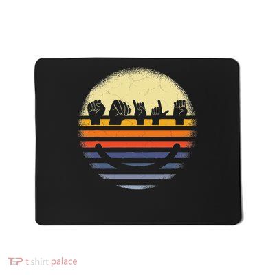 American Sign Language Asl Smile Mousepad