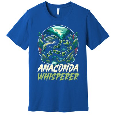 Anaconda Snake Lover Reptile Boa Serpent Snake Whisperer Gift Premium T-Shirt