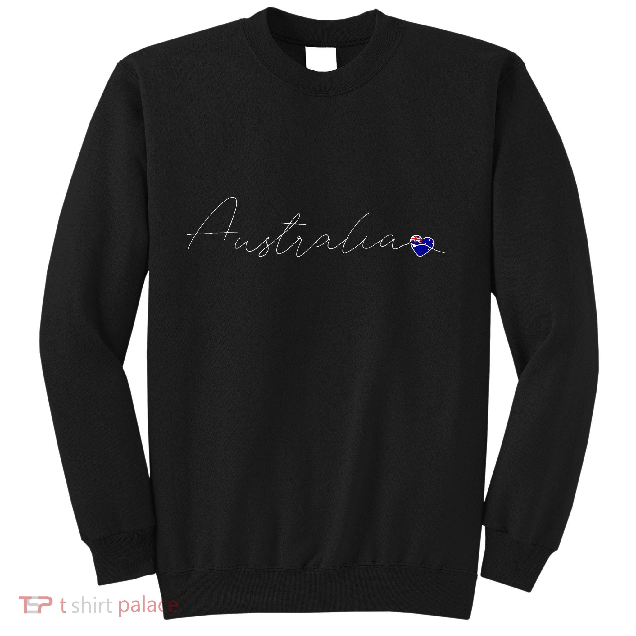Australia Simple Love Australian Flag Heart On Australia Sweatshirt