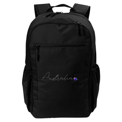 Australia Simple Love Australian Flag Heart On Australia Backpack