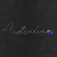 Australia Simple Love Australian Flag Heart On Australia Adult Drive Performance Visor
