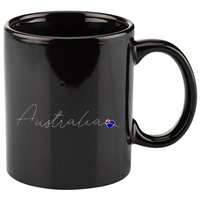 Australia Simple Love Australian Flag Heart On Australia 11oz C Handle Ceramic Mug