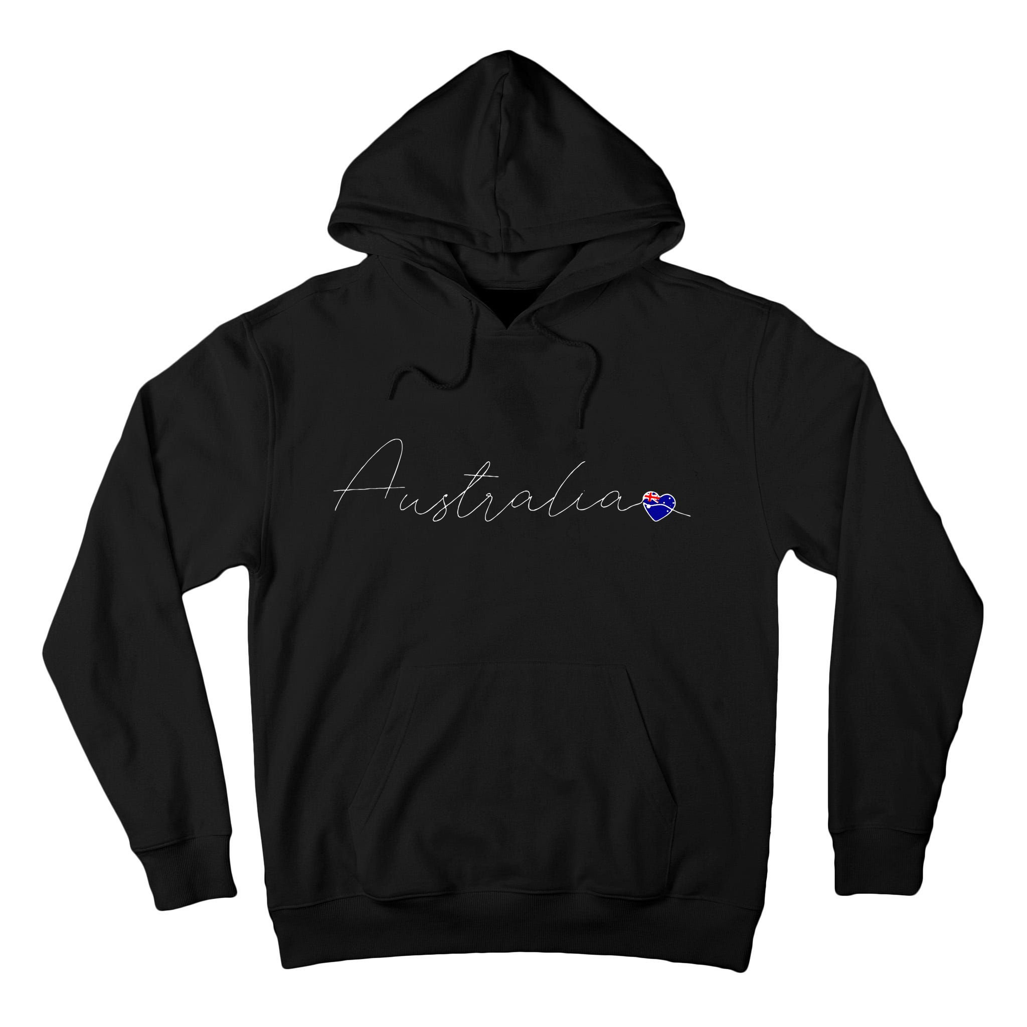 Australia Simple Love Australian Flag Heart On Australia Tall Hoodie