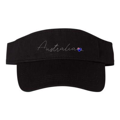 Australia Simple Love Australian Flag Heart On Australia Visor