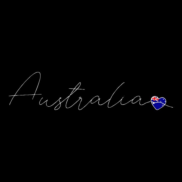 Australia Simple Love Australian Flag Heart On Australia Kids T-Shirt