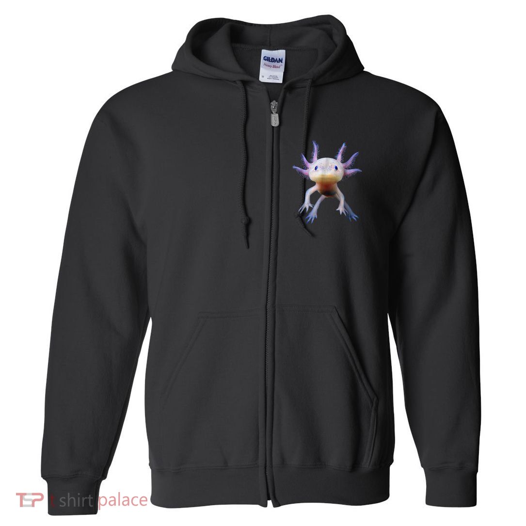 Axolotl Shirt: Limited Edition Full Zip Hoodie