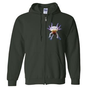 Axolotl Shirt: Limited Edition Full Zip Hoodie