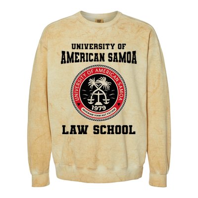 American Samoa Law School Colorblast Crewneck Sweatshirt