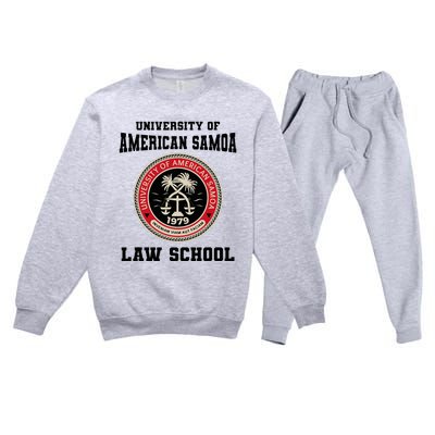 American Samoa Law School Premium Crewneck Sweatsuit Set