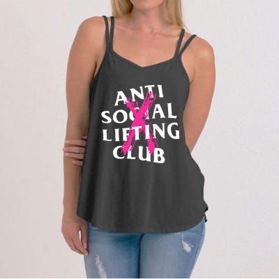 Anti Social Lifting Club Canceled Pink Women's Strappy Tank