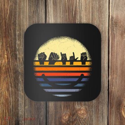 American Sign Language Asl Smile Coaster
