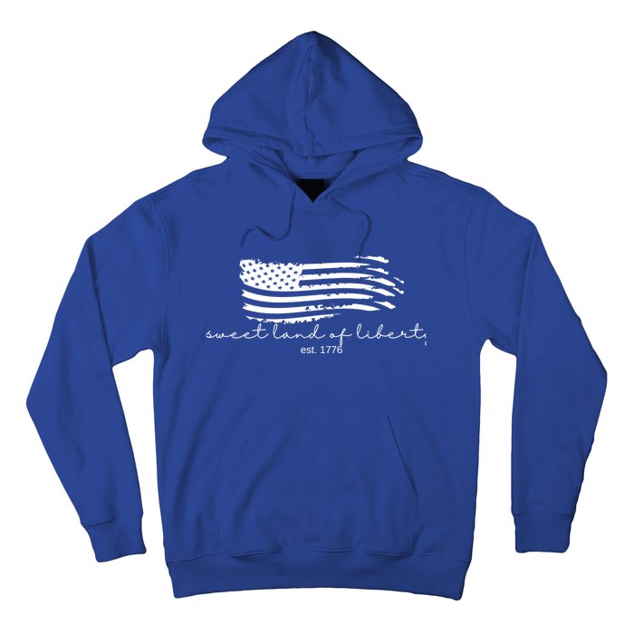 America Sweet Land Of Liberty Est 1776 Patriotic Gift Hoodie