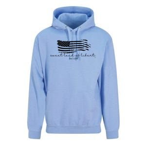 America Sweet Land Of Liberty Est 1776 Patriotic Gift Unisex Surf Hoodie