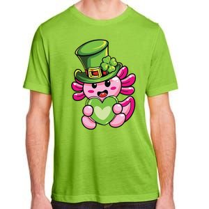 Axolotl Saint Leprechaun St Patrick Day Adult ChromaSoft Performance T-Shirt