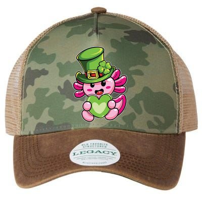 Axolotl Saint Leprechaun St Patrick Day Legacy Tie Dye Trucker Hat
