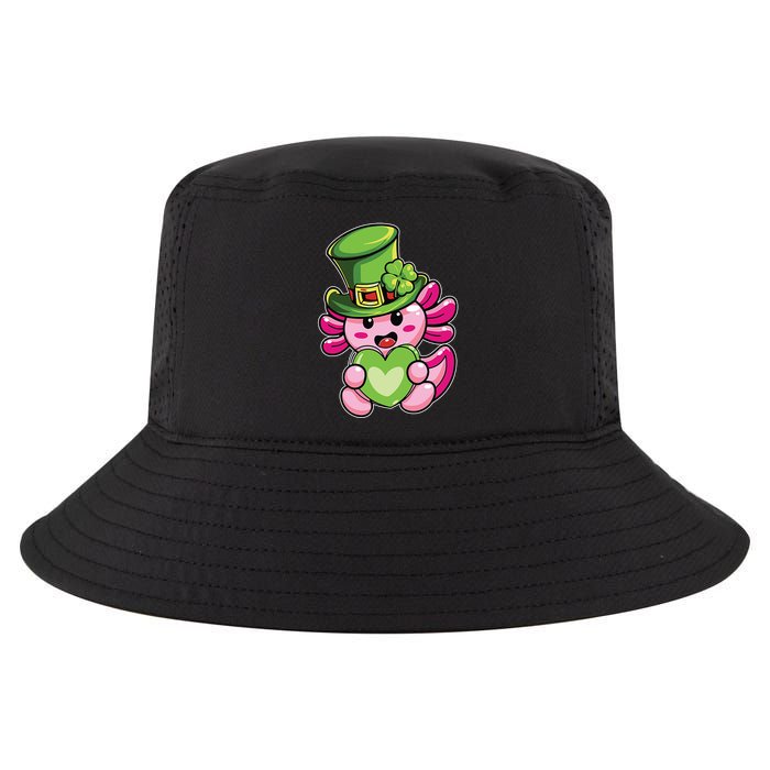 Axolotl Saint Leprechaun St Patrick Day Cool Comfort Performance Bucket Hat