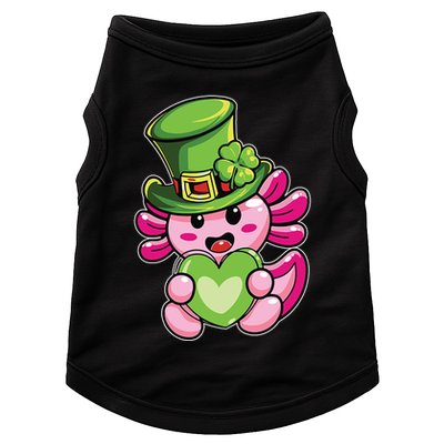 Axolotl Saint Leprechaun St Patrick Day Doggie Tank