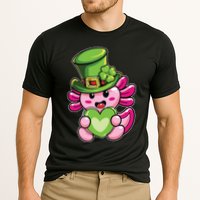 Axolotl Saint Leprechaun St Patrick Day Cooling Performance Crew T-Shirt