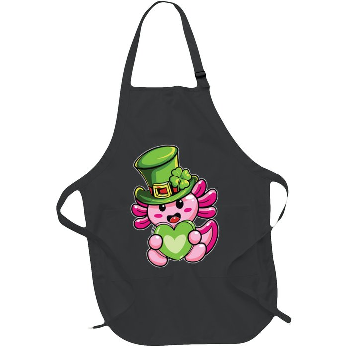 Axolotl Saint Leprechaun St Patrick Day Apron