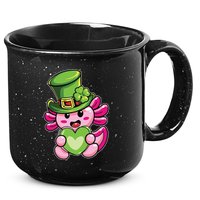 Axolotl Saint Leprechaun St Patrick Day 15oz Campfire Ceramic Mug