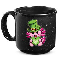 Axolotl Saint Leprechaun St Patrick Day 15oz Campfire Ceramic Mug