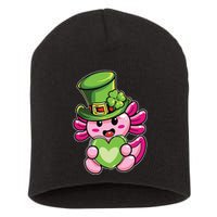 Axolotl Saint Leprechaun St Patrick Day Short Acrylic Beanie