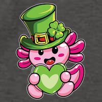 Axolotl Saint Leprechaun St Patrick Day Vector Backpack