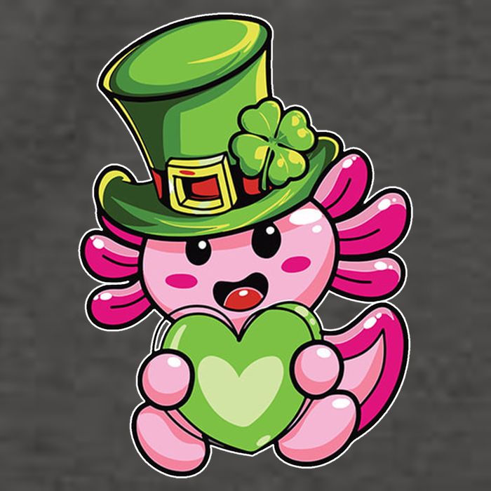 Axolotl Saint Leprechaun St Patrick Day Vector Backpack